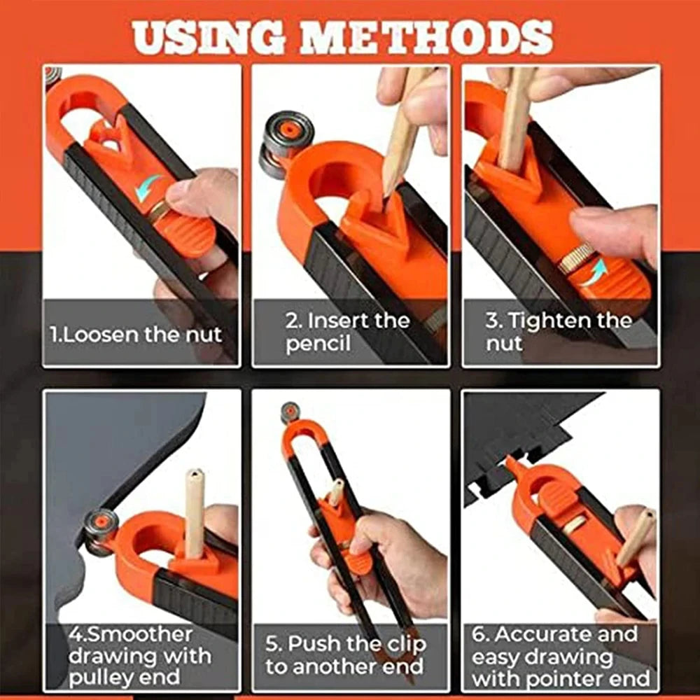 New Profile Scribing Ruler Contour Gauge