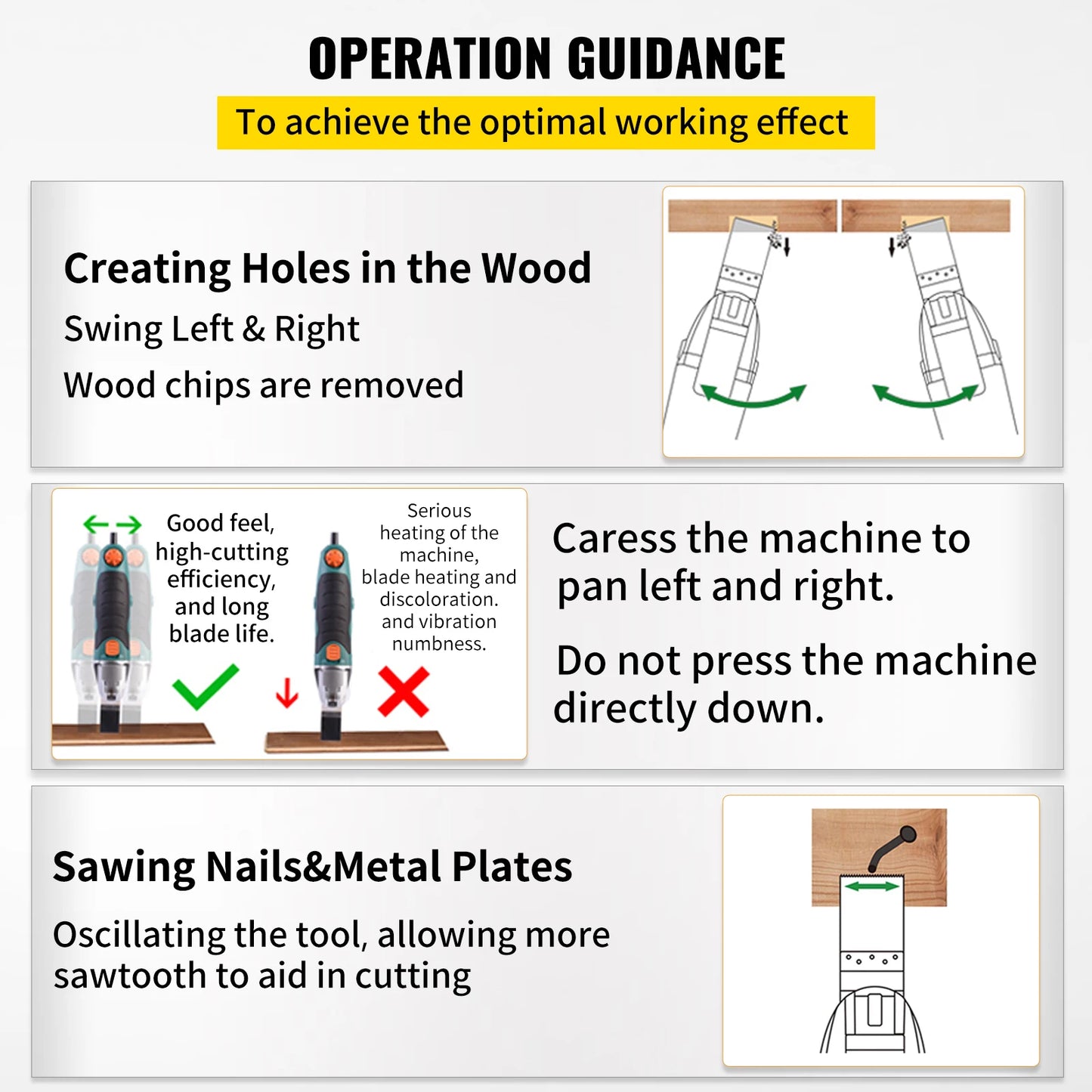 SucceBuy 100PCS Oscillating Saw Blades Quick Release Multitool Blades Kit HCS Tool Blades Cut Cutter for Wood Plastic Metal Nail