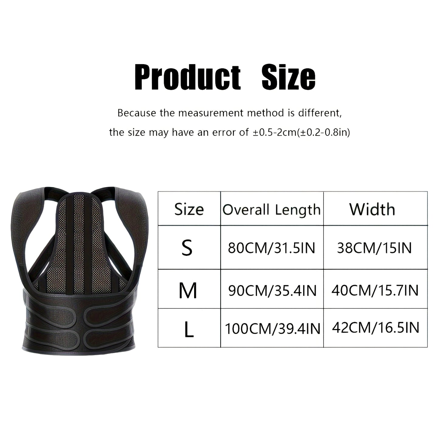 Back Brace Posture Corrector For Unisex Shoulder Straightener