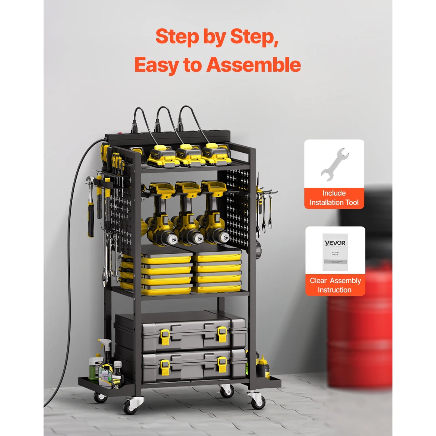 VEVOR 4-tier Tool Organizer