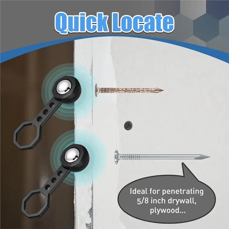 4-Piece Magnetic Stud Finder Set ā No-Battery Wall Stud & Screw Finder