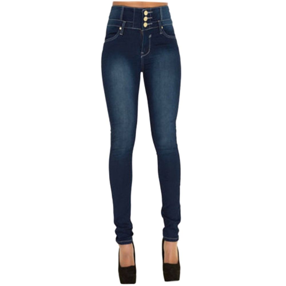 Casual Stretch Skinny Jean Leisure High Waist Slim Stretch Skinny Jeans Jeans for Women