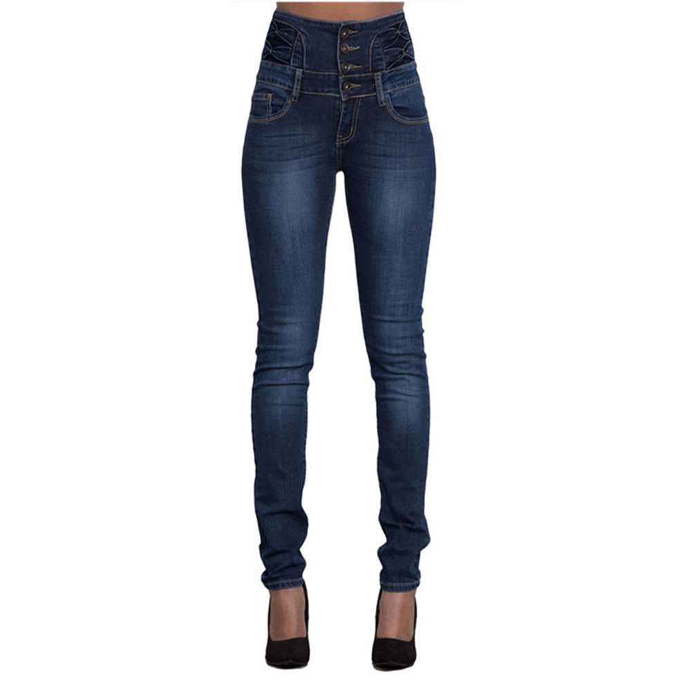 Casual Stretch Skinny Jean Leisure High Waist Slim Stretch Skinny Jeans Jeans for Women