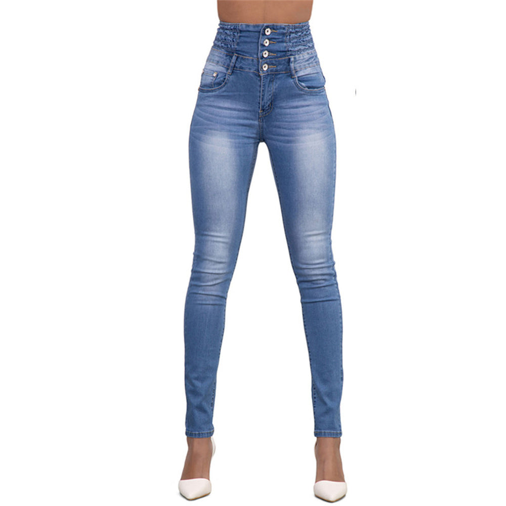 Casual Stretch Skinny Jean Leisure High Waist Slim Stretch Skinny Jeans Jeans for Women