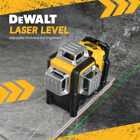 2025 Dewalt DW089LG 12V laser level: Features 12 - line, 360° vertical green laser. Delivers high precision