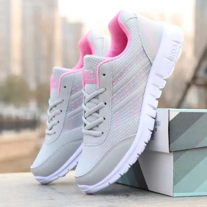 Women's tennis Ladies Daily Women's Shoes Casual Sports Korean Fashion Breathable Flat Bottom Running Light Travel Sneakers