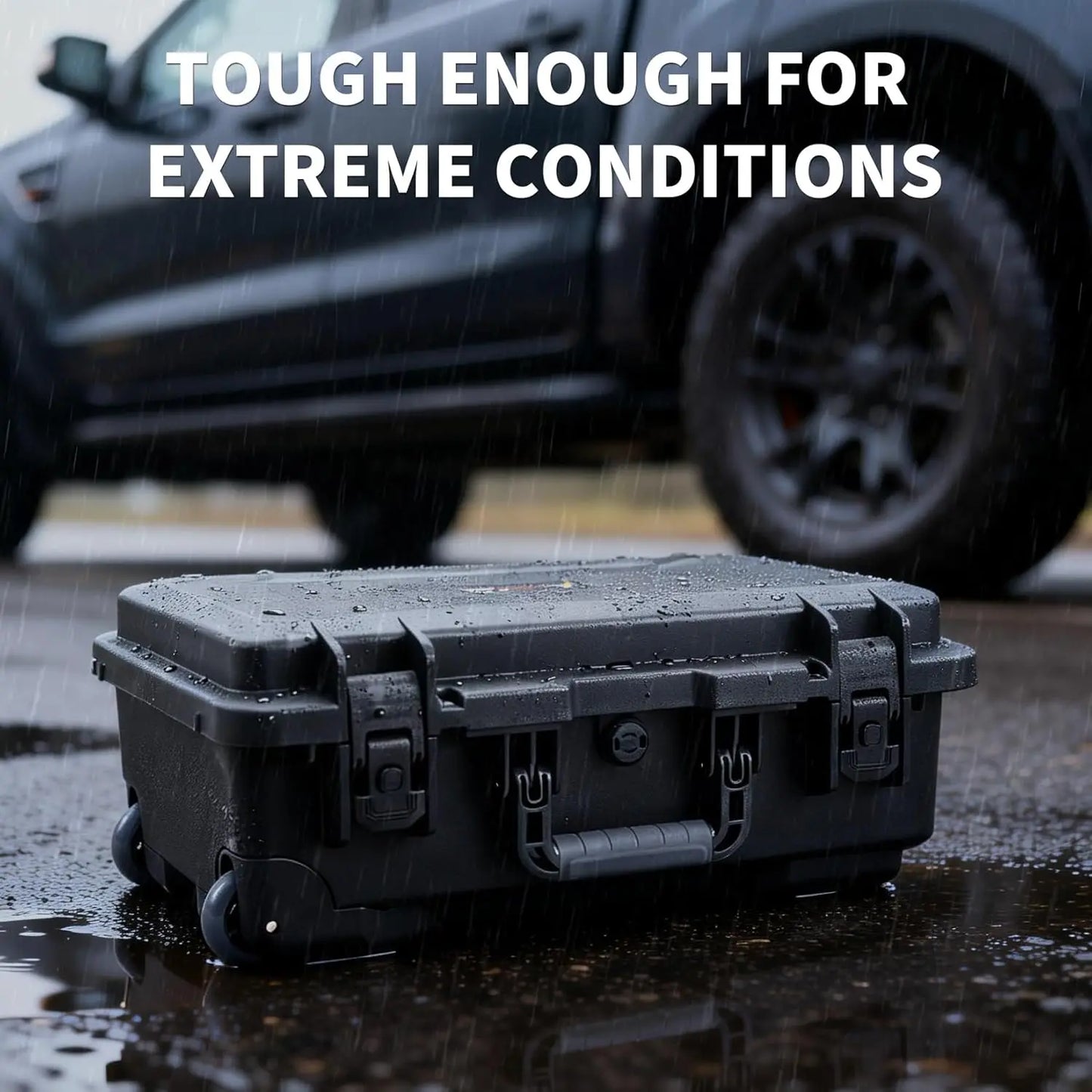 Heavy-Duty Outdoor Tool Case with Removable Pocket Tool Boards Storage