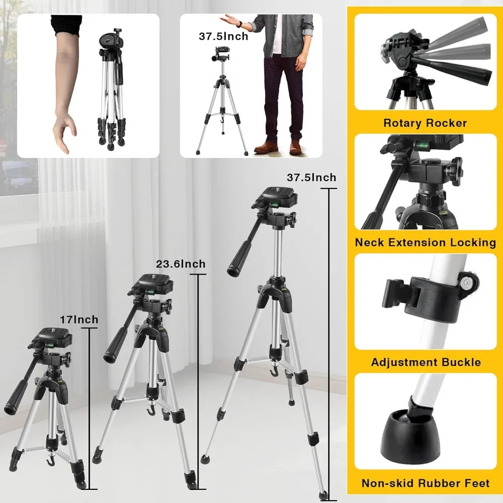 4D 360° Self-Leveling Green Laser Level with Tripod & Batteries