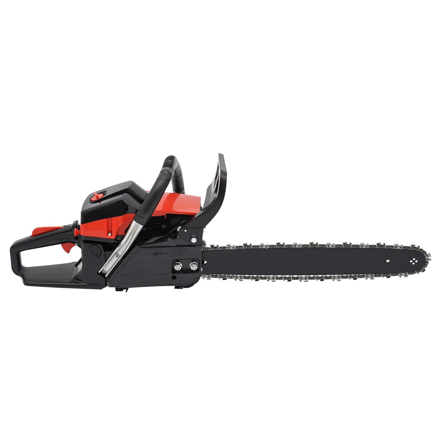 58cc Gasoline Chain Saw with 2-Stroke Engine, 2800-11000rpm, 24.8-inch Chain, Fuel-Efficient, Anti-Vibration, Easy Maintenance