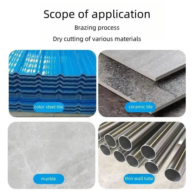 6 In 1 Diamond Saw Blade Cut Off Wheels Diamond Cutting Disc Metal Iron Steel Rock Slab Marble Saw Blade
