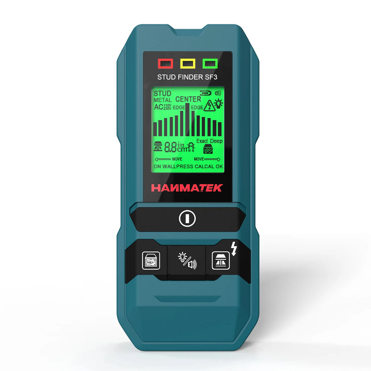 HAMMATEK SF3 4-in-1 Stud Finder – Wood, Metal & Live Wire Detector
