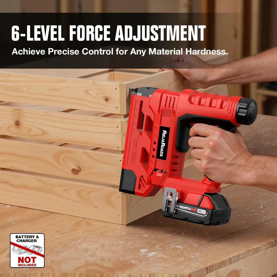 2-in-1 Cordless 18GA Brad Nailer and 1/4 Crown Stapler Compatible with Milwauke* Batteries Tool Only - Lightweight 1600 Nails/S