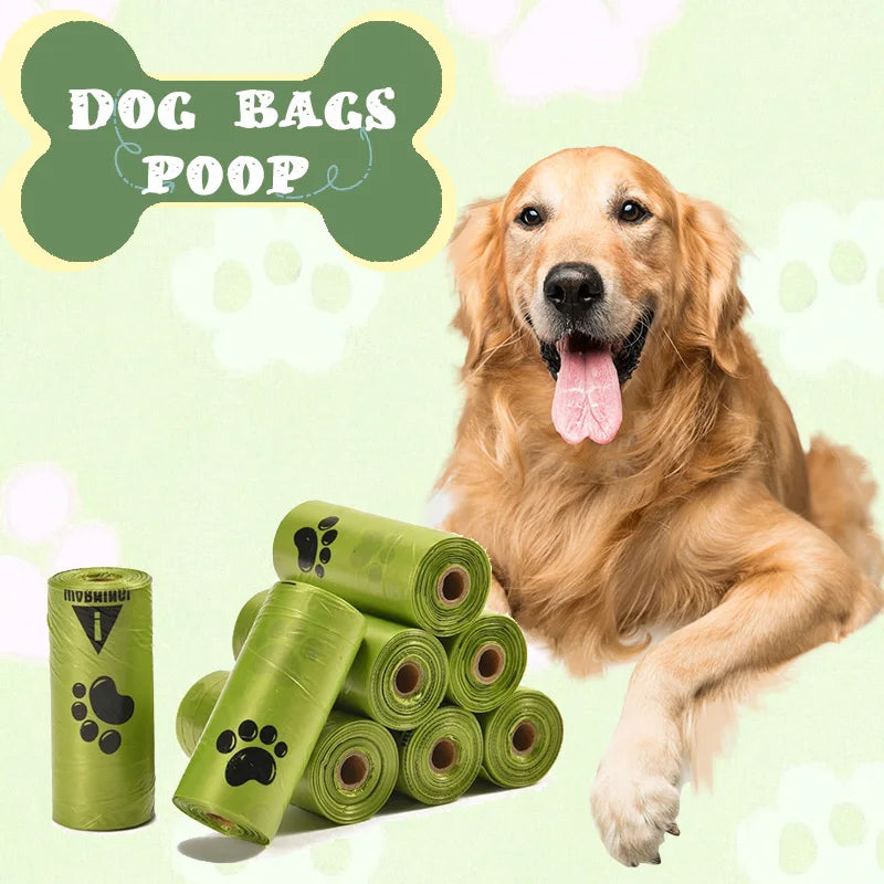 Biodegradable Pet Waste Bags – EPI Material, Double-Layer Thickened Drawstring, Leak & Puncture Resistant for Dog Cleanup
