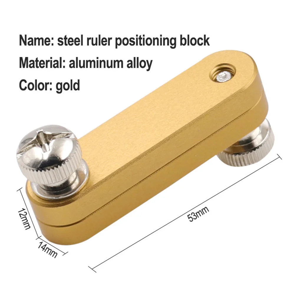 Steel Ruler Positioning Block Adjustable Angle Scriber