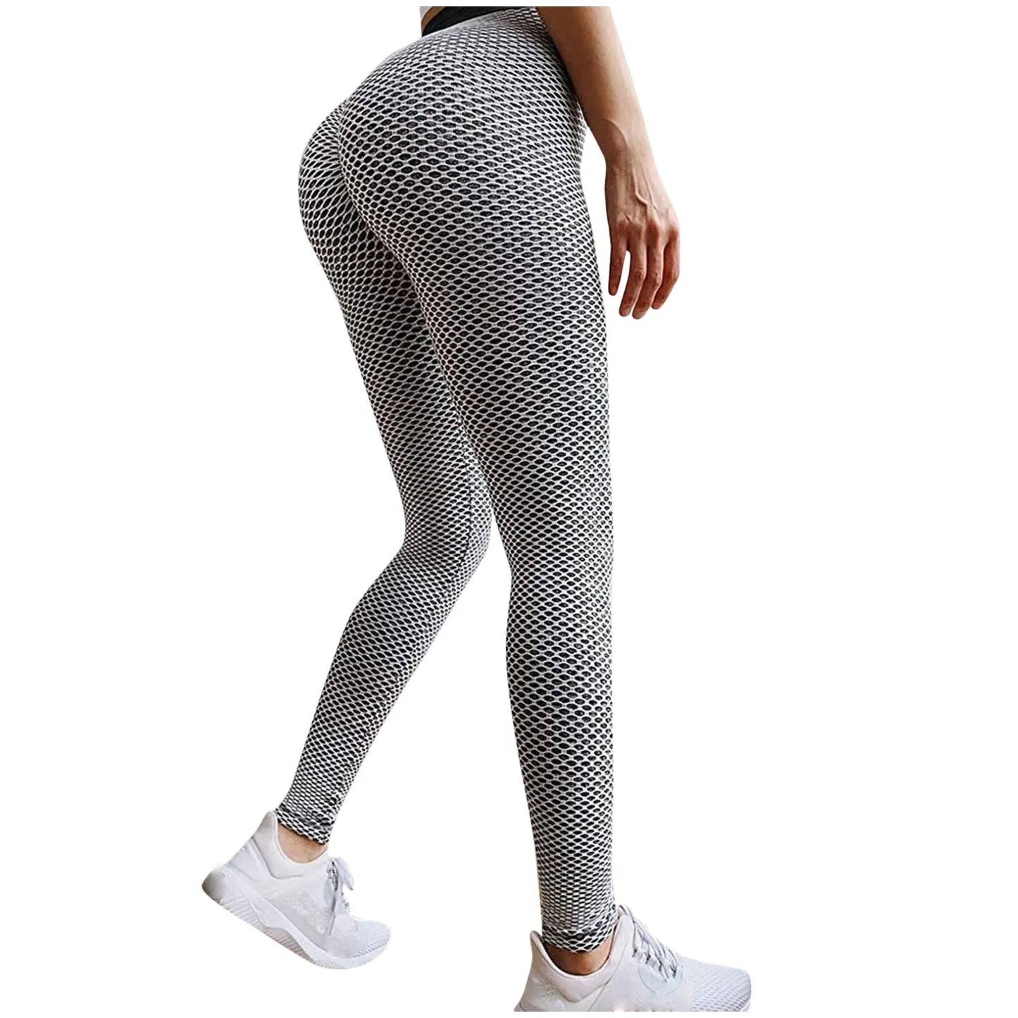 2PC Women's High Waist Workout Butt Lifting Leggings Tummy Control Stretch Yoga Pants Fitness Running Gym Sports Active Pants