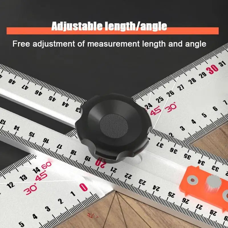 T-Square Ruler Aluminum Alloy T Ruler For Multifunctional Ruler Drawing Marking Gauge Tools Measuring Ruler Tools For Drawing
