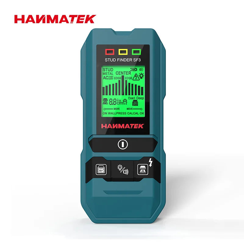 HAMMATEK SF3 4-in-1 Stud Finder – Wood, Metal & Live Wire Detector