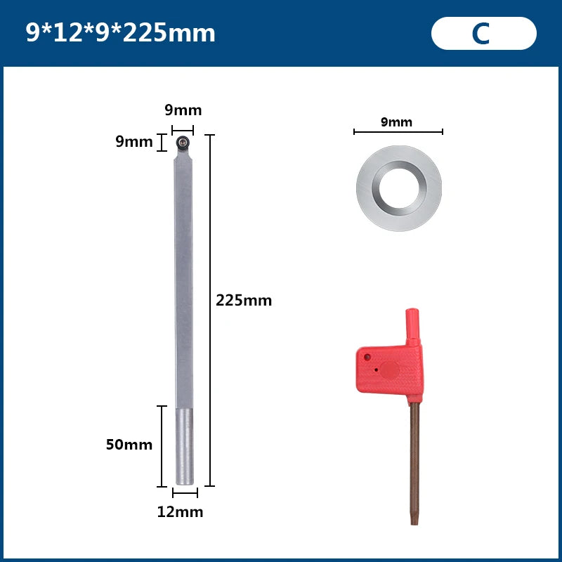 XCAN Woodturning Tool Wood Turning Lathe Chisel for Woodworking Rougher Finisher  Hollower Parting Tools Carbide Cutters