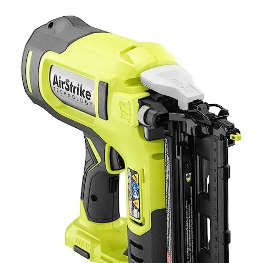 18V 16-Gauge Cordless AirStrike Finish Nailer Tool Only P326 Green - Ideal for Precision Trim and Molding Installati
