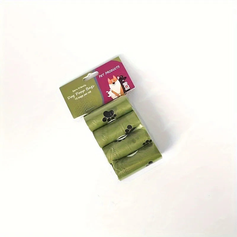 Biodegradable Pet Waste Bags – EPI Material, Double-Layer Thickened Drawstring, Leak & Puncture Resistant for Dog Cleanup