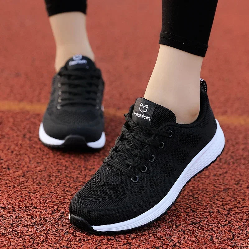 Women men Running Sneakers Lightweight Fashion Casual Flat Shoes Female Wedge Shoes Summer Mesh Breathable Woman Vulcanize Shoes