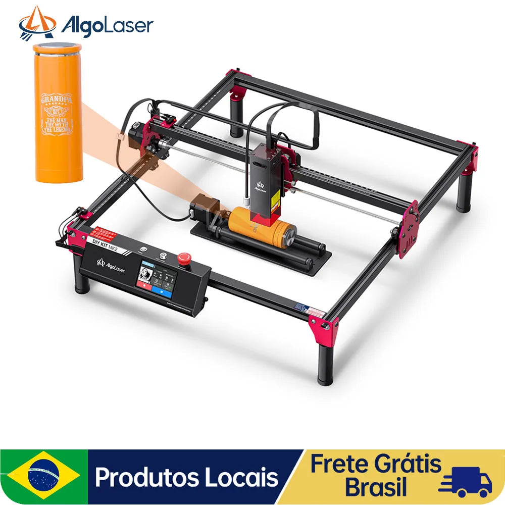 AlgoLaser DIY KIT MK2 10W AlgoOS Laser Engraver DIY Precision 12000 RPM with Limit Switch Multi-Functional Gift Engraving Tool