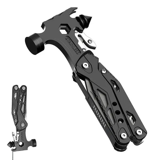 Car Safety Hammer Seat Belt Cutter Hammer Safety Hammer Multipurpose Folding Car Glass Breaker Survival Gear Escape Tool For Car