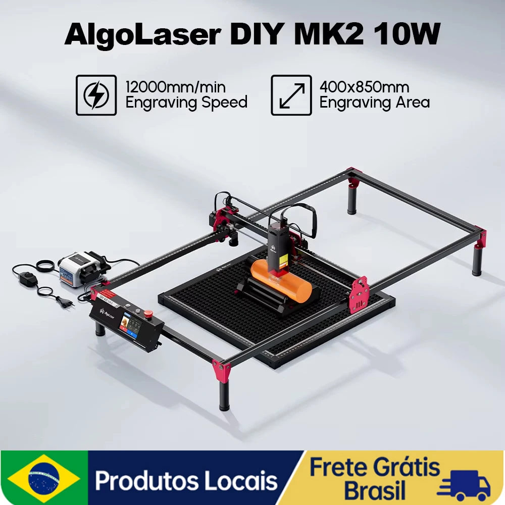 AlgoLaser DIY KIT MK2 10W AlgoOS Laser Engraver DIY Precision 12000 RPM with Limit Switch Multi-Functional Gift Engraving Tool