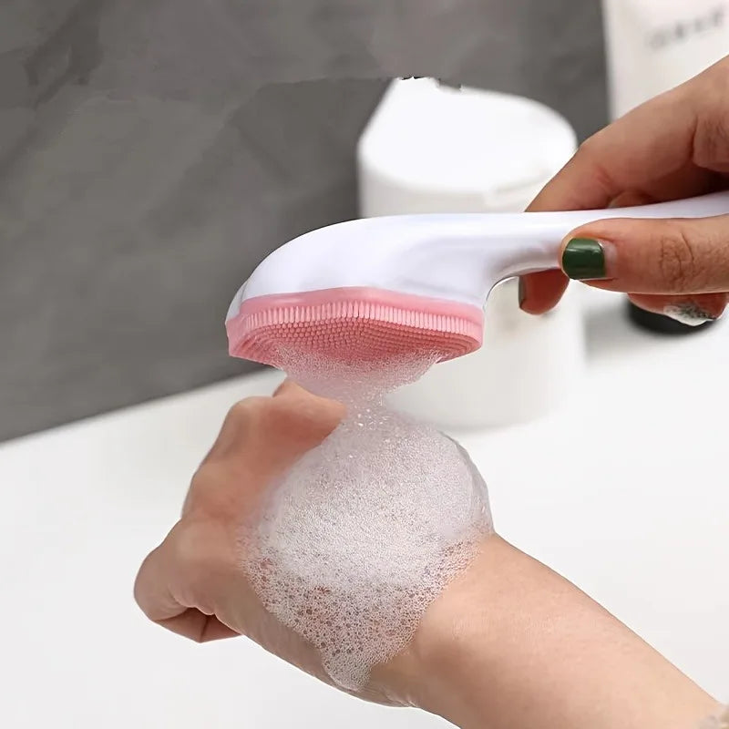 3pcs Silicone Manual Facial Deep Cleansing Brush - Cat Paw Face Scrubber for Makeup Removal, Blackhead, and Pore Exfoliating