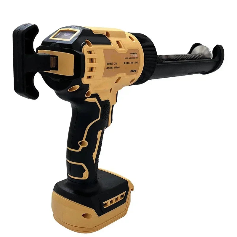 Fit DeWalt 20V Cordless Electric Caulking Gun 6-Speed for Doors Windows Glass Sealant Adhesive Glue Gun with LED Light Tool