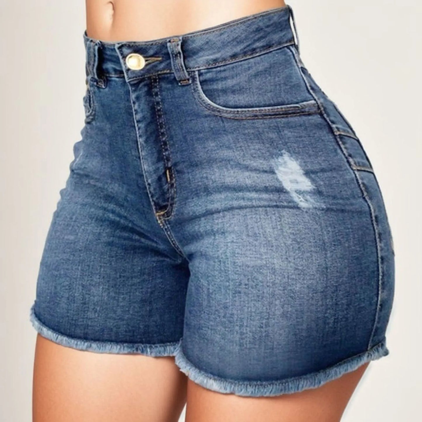 2024 Women's Summer High Waisted Mini Denim Shorts Sexy Ladies Club Party Wear Slim Bodycon Short Jeans Chic Denim Skirt Female