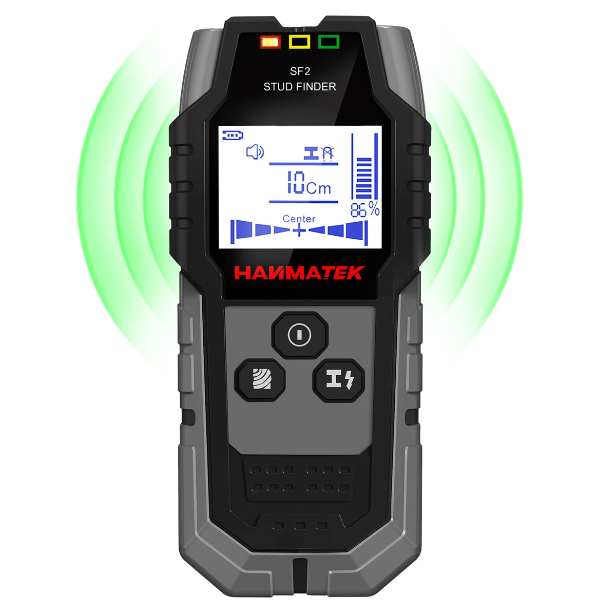 HAMMATEK SF3 4-in-1 Stud Finder – Wood, Metal & Live Wire Detector