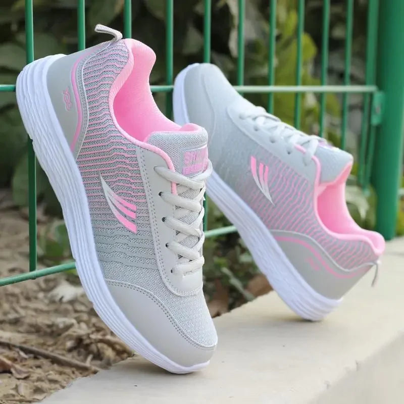 Women's tennis Ladies Daily Women's Shoes Casual Sports Korean Fashion Breathable Flat Bottom Running Light Travel Sneakers