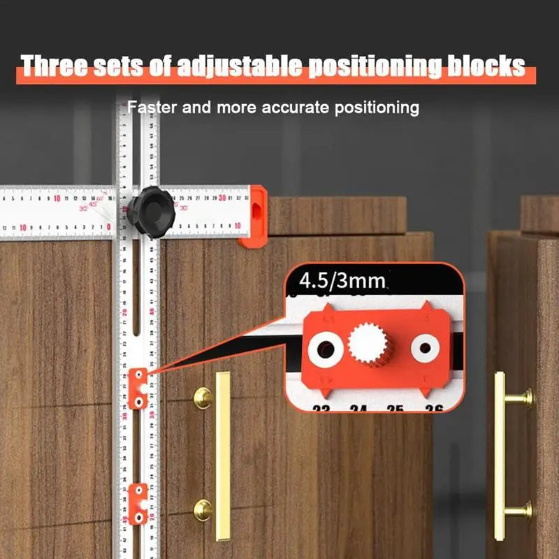 T-Square Ruler Aluminum Alloy T Ruler For Multifunctional Ruler Drawing Marking Gauge Tools Measuring Ruler Tools For Drawing
