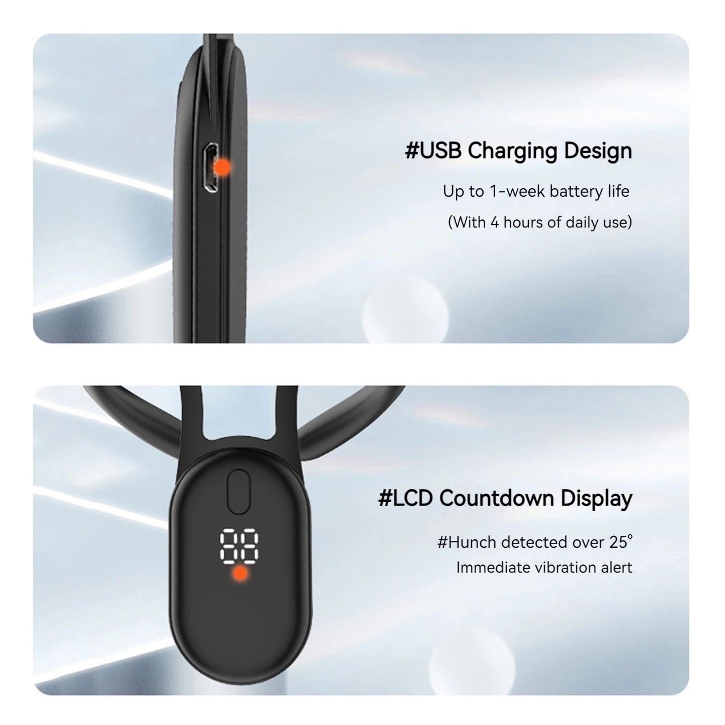 Neck Hump Corrector with Smart Vibration Reminder Intelligent