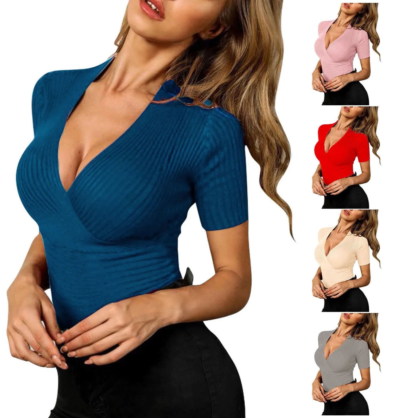 Sexy Womens Long Sleeve T Shirts Slim Tunic Tops Casual Womens