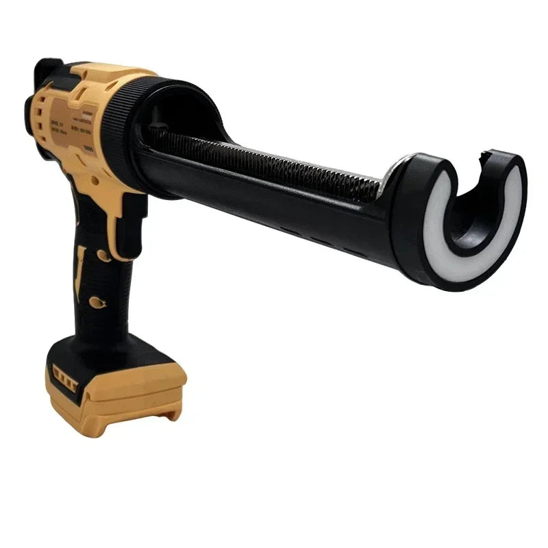 Fit DeWalt 20V Cordless Electric Caulking Gun 6-Speed for Doors Windows Glass Sealant Adhesive Glue Gun with LED Light Tool