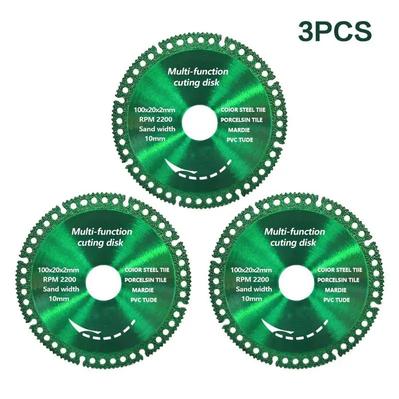 6 In 1 Diamond Saw Blade Cut Off Wheels Diamond Cutting Disc Metal Iron Steel Rock Slab Marble Saw Blade