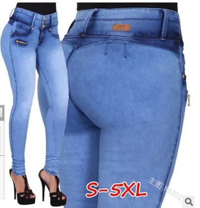 Close-fitting Jeans Women's New Autumn High-waisted Grind White Pleated Button Zipper Pencil Pants Small Foot Pants Jeans Y2k