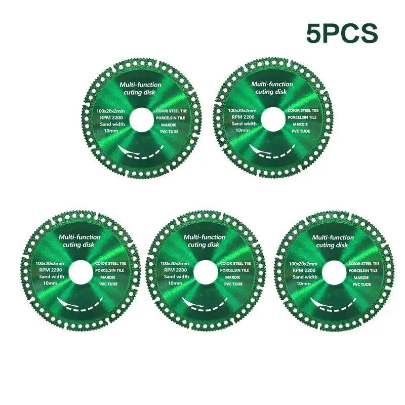 6 In 1 Diamond Saw Blade Cut Off Wheels Diamond Cutting Disc Metal Iron Steel Rock Slab Marble Saw Blade