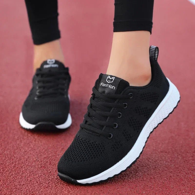 Women men Running Sneakers Lightweight Fashion Casual Flat Shoes Female Wedge Shoes Summer Mesh Breathable Woman Vulcanize Shoes