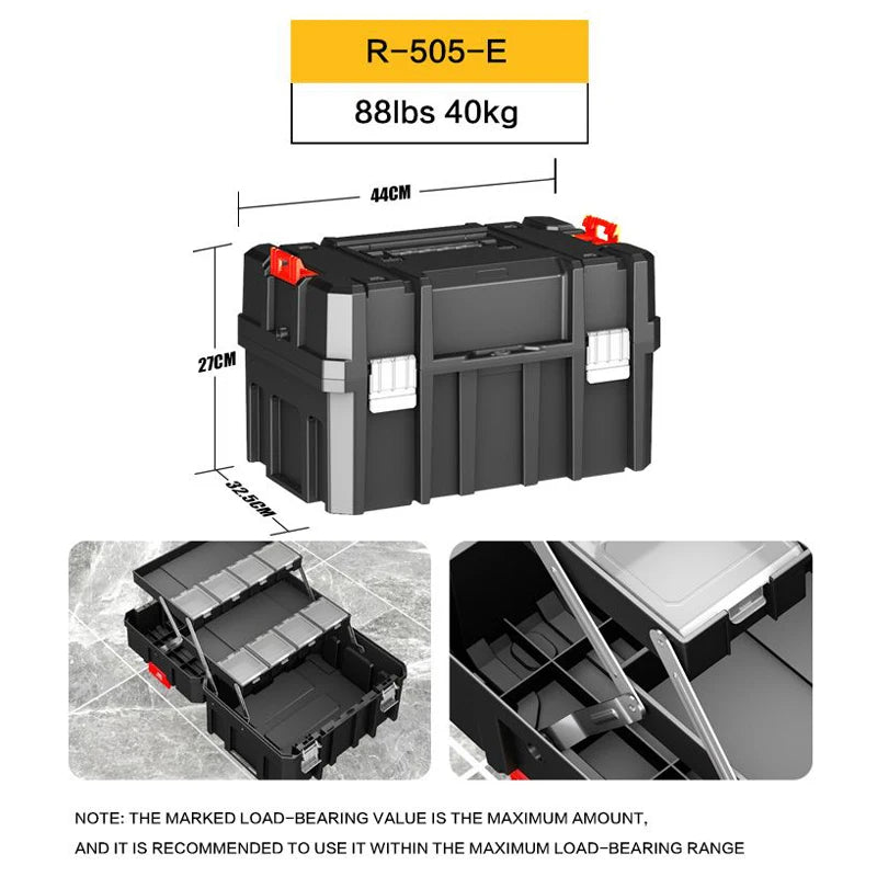 Delixi Electrical Appliances. For sale separately. Stackable roller tool box,
