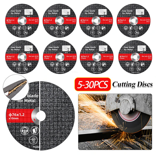 76mm Metal Cutting Discs High Hardness Saw Blade Wear Resistance Cut Off Circle Wheels Blades for Anngle Grinder