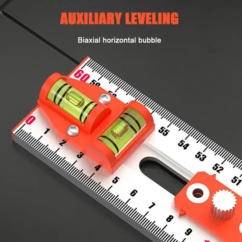 T-Square Ruler Aluminum Alloy T Ruler For Multifunctional Ruler Drawing Marking Gauge Tools Measuring Ruler Tools For Drawing