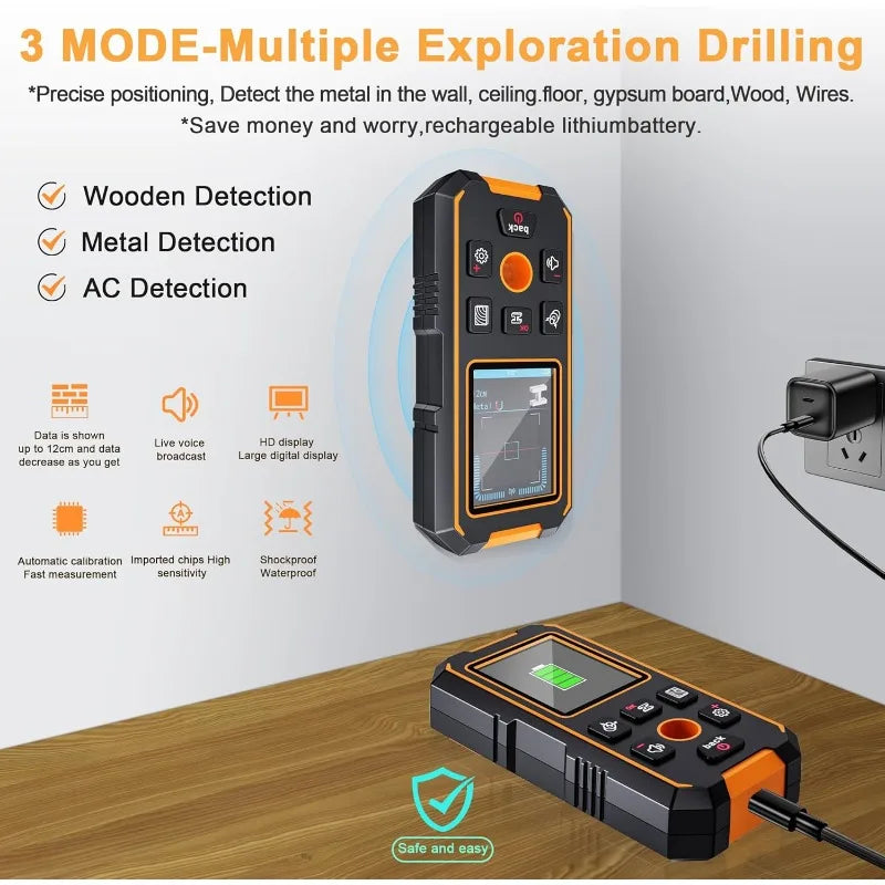 3-in-1 Magnetic Stud Finder – Find Studs, Screws &amp; Metal Fasteners with Ease