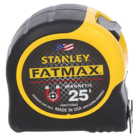 Heavy-Duty Premium 25-Foot Tape Measure with Magnetic End - Strong Hook for Solo Work, Steel Blade & Belt Clip.