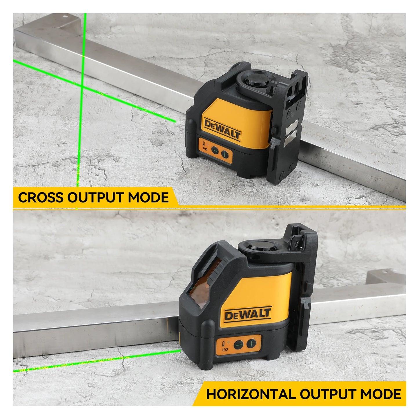 DEWALT DW088CG 2-Lines Laser Level Self Levelling Cross Line Green Beam Laser Horizontal Vertical Naked Tool