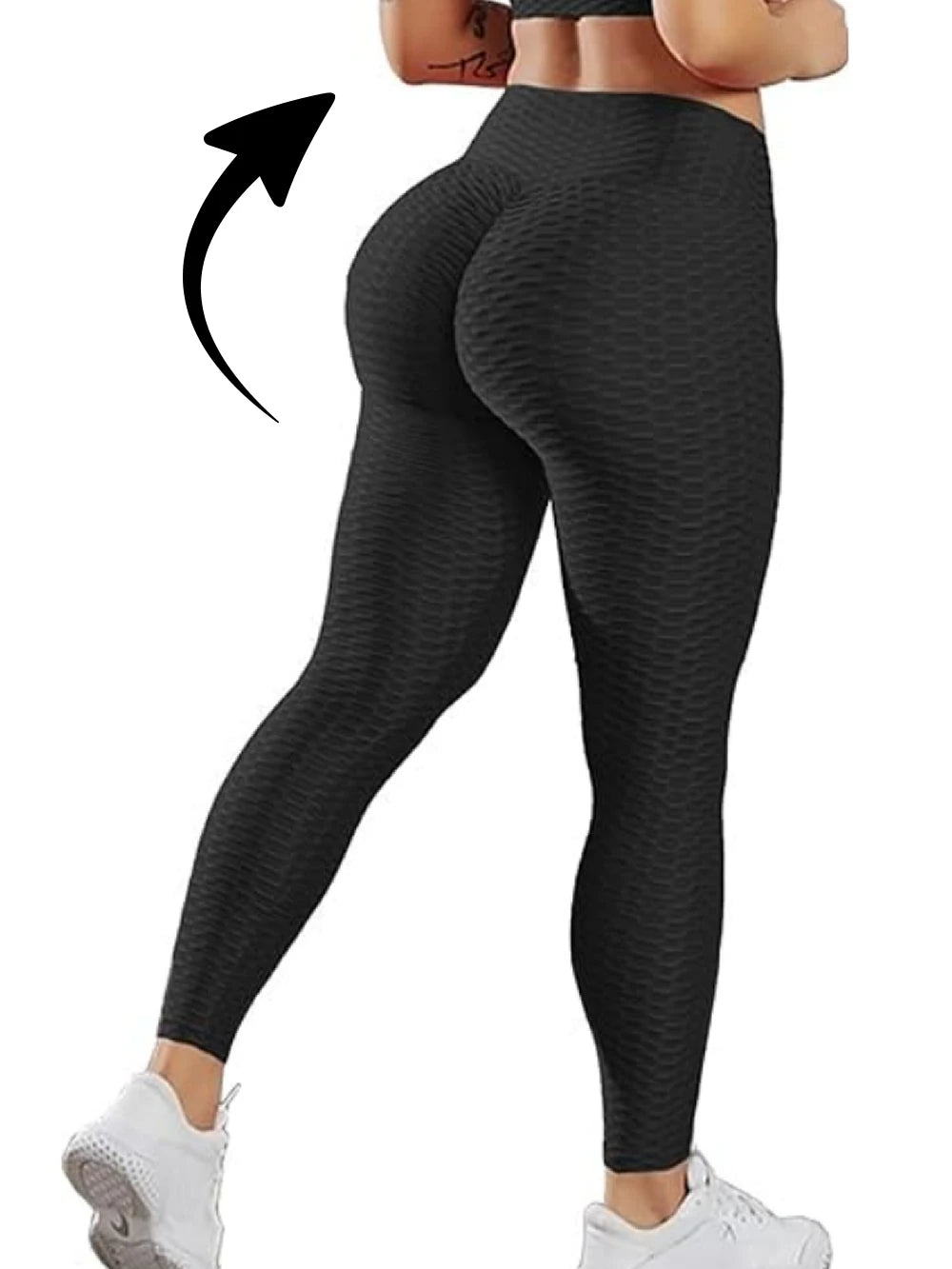 Butt Lifting Leggings Yoga Gym High Waisted Peach Lift Stretchy Activewear Leggings Workout  Bubble Style