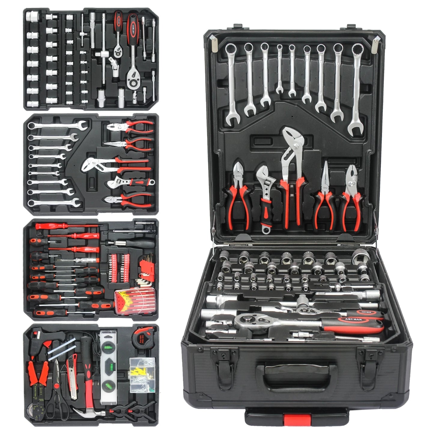 899 Piece Tool Set,Home Tool Kit with Rolling Toolbox,Complete