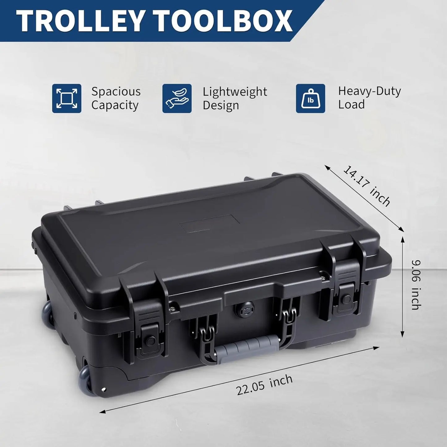 Heavy-Duty Outdoor Tool Case with Removable Pocket Tool Boards Storage